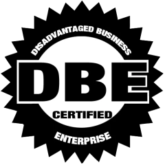 Disadvantaged Business Enterprise certified seal
